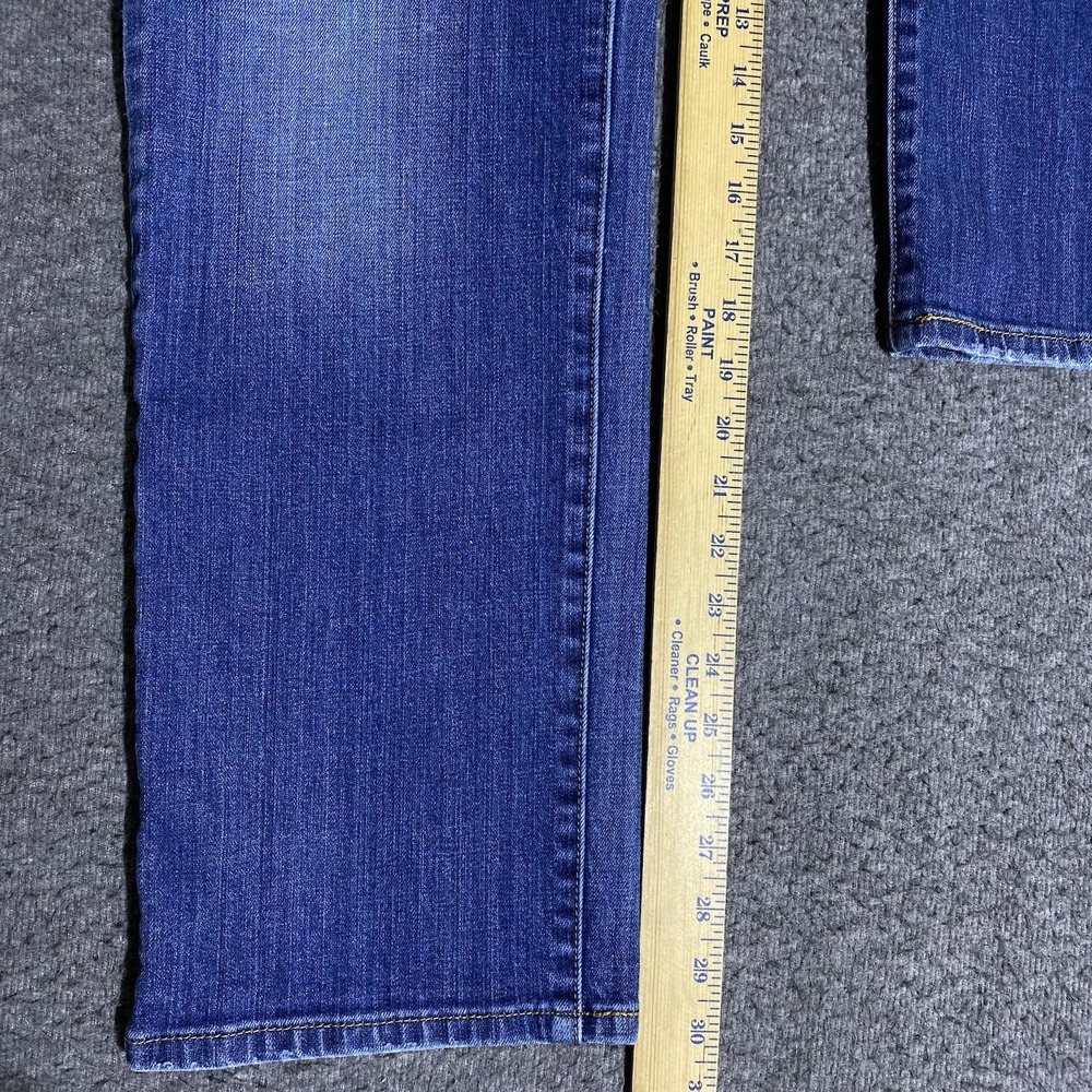 Levi's 505 Straight Leg Jeans Women 16 M 36x30 Blue Denim Mid-Rise Stretch Pants - Picture 6 of 16
